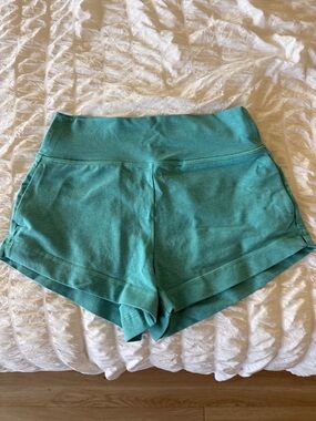 Athleta Teal High-Rise Athletic Shorts